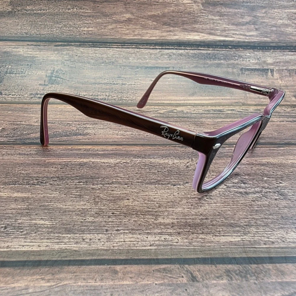 Ray-Ban RB 5228 2126 Dark Violet Rectangular Eyeglasses Frames 53-17-140